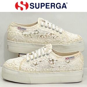 Superga Women’s Lace Platform Sneakers